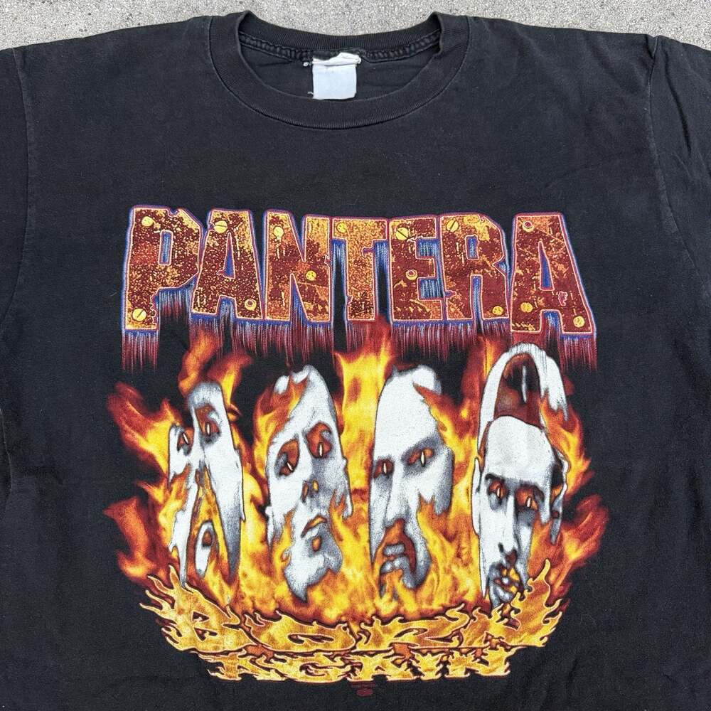 Vintage 1995 Winterland Pantera Born Again With Snake Eyes Metal Band T-Shirt XL